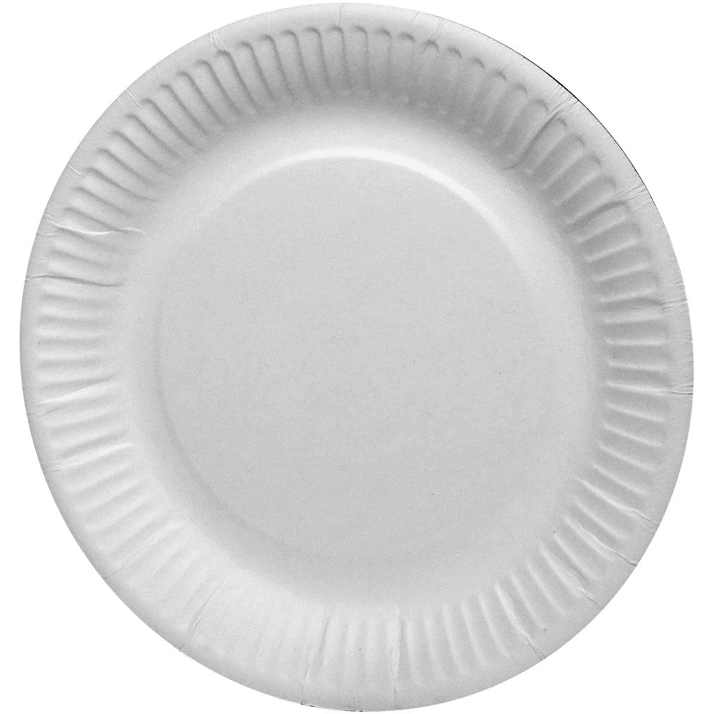 Paper Plates, dia. 15 cm, 100 pc/ 1 pack [HOB-13202]