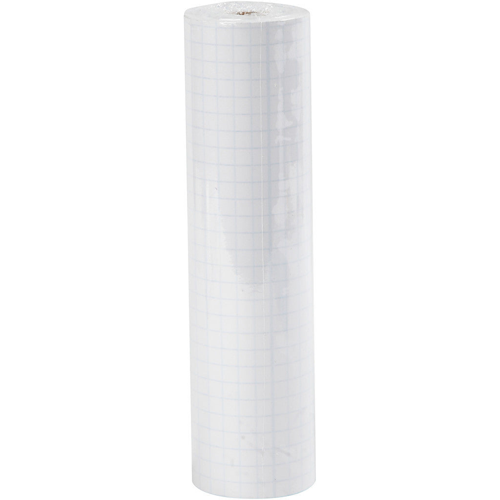 Transparent sticky back plastic, self-adhesive, W: 28 cm, thickness 80 my, glossy, 25 m/ 1 roll [HOB-14121]