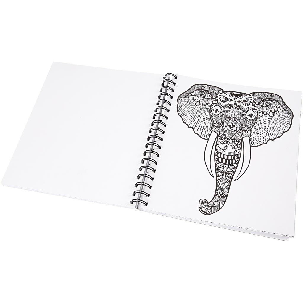 Mindfullness Colouring Book, natural, size 19,5x23 cm, Number of pages 64, 1 pc [HOB-19262]