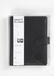Planner, size 19x23,5x4 cm, ring folder, black, 1 pc [HOB-192650]