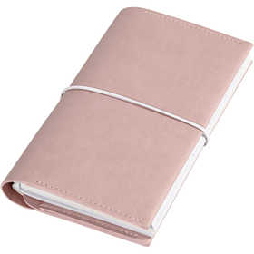 Planner, size 10x18x1,5 cm, elastic closure, rose, 1 pc [HOB-192663]