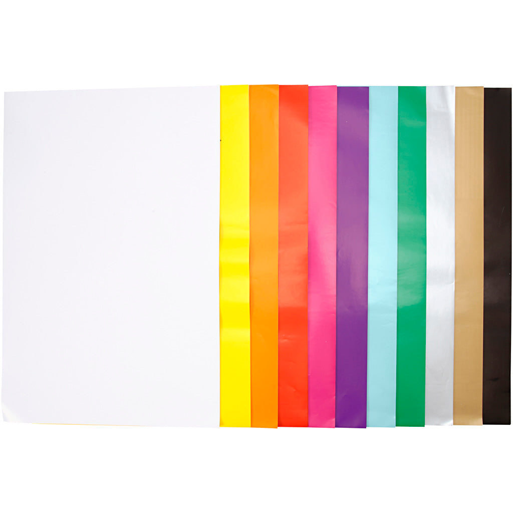 Glazed Paper, sheet 32x48 cm, 80 g, assorted colours, 11x25 sheet