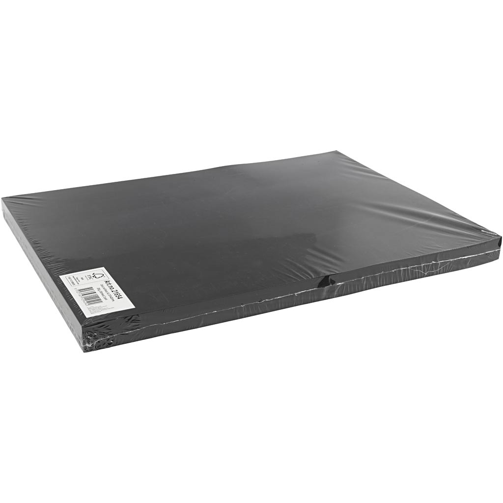 Card, A3, sheet 297x420 mm, 200 g, black, 100 sheet/ 1 pack [HOB-21654]