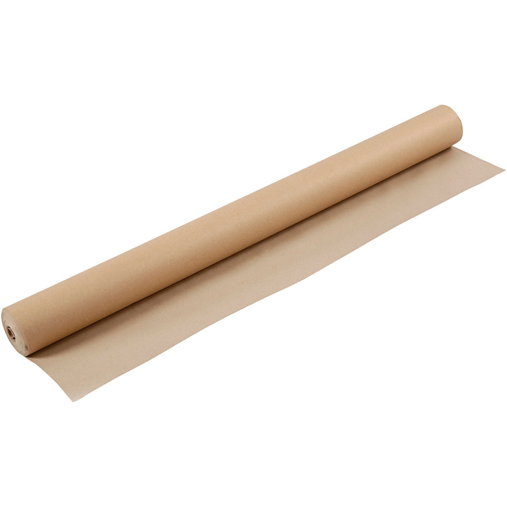 Kraft Paper, W: 96 cm, 130 g, brown, 30 m/ 1 roll