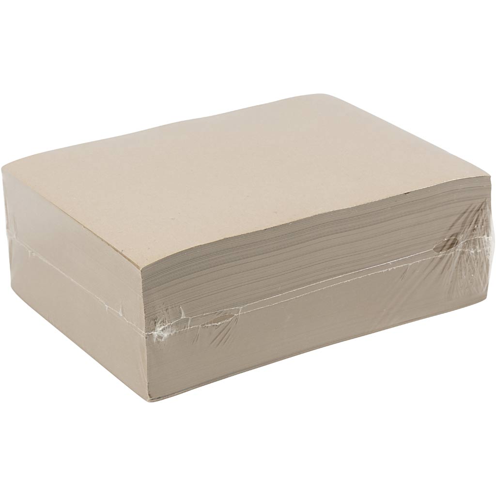 Kraft Paper, A4, sheet 210x297 mm, 135 g, grey brown, 500 sheet/ 1 pack [HOB-22134]