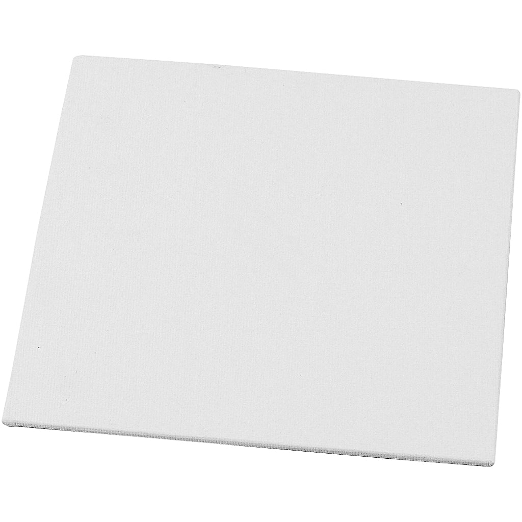 Canvas Panel, size 15x15 cm, thickness 3 mm, 280 g, white