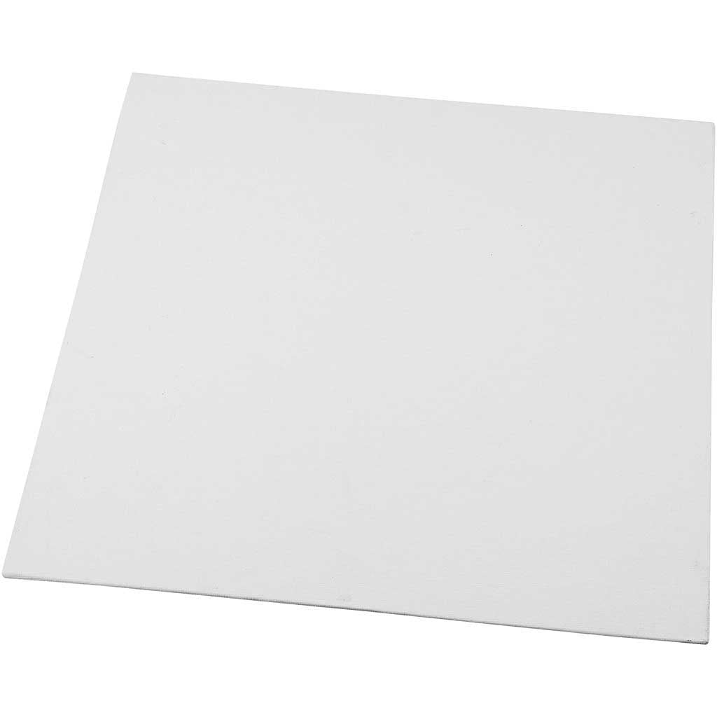 Canvas Panel, size 30x30 cm, thickness 3 mm, 280 g, white, 10 pc