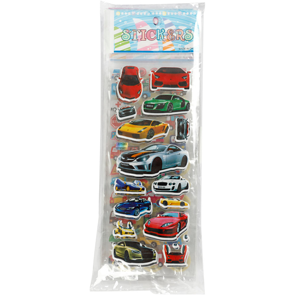 3D Stickers, size 7x17 cm, 20 sheet/ 1 pack [HOB-230145]