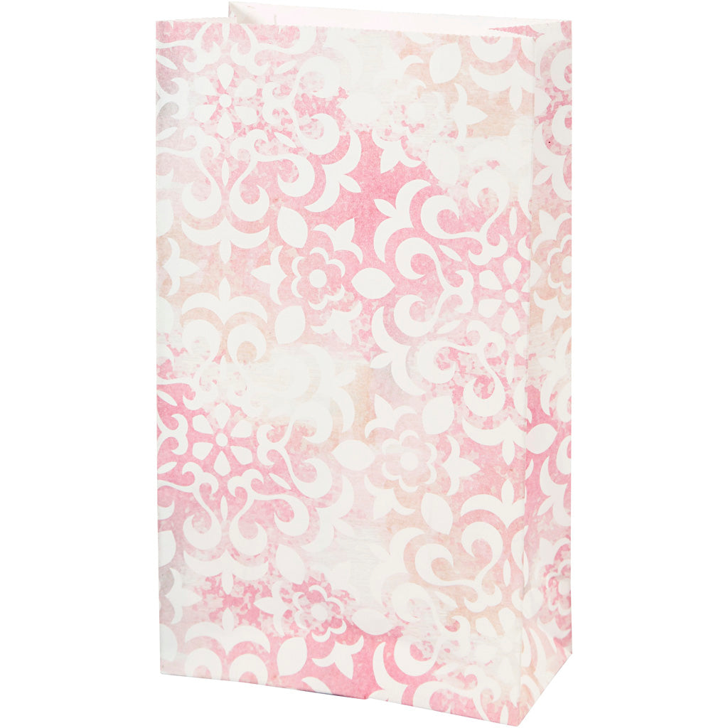 Paper Bag, watercolour, H: 21 cm, size 6x12 cm, 80 g, 8 pc