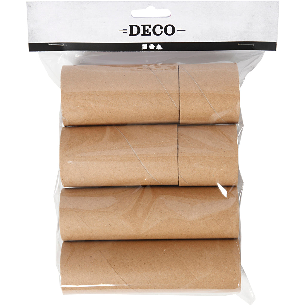 Cardboard tube, L: 4,7+9,3+14 cm, dia. 5 cm, 6 pc/ 1 pack [HOB-233322]