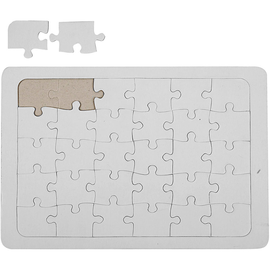Jigsaw Puzzle, size 21x30 cm, white, 1pc/ 1 pc