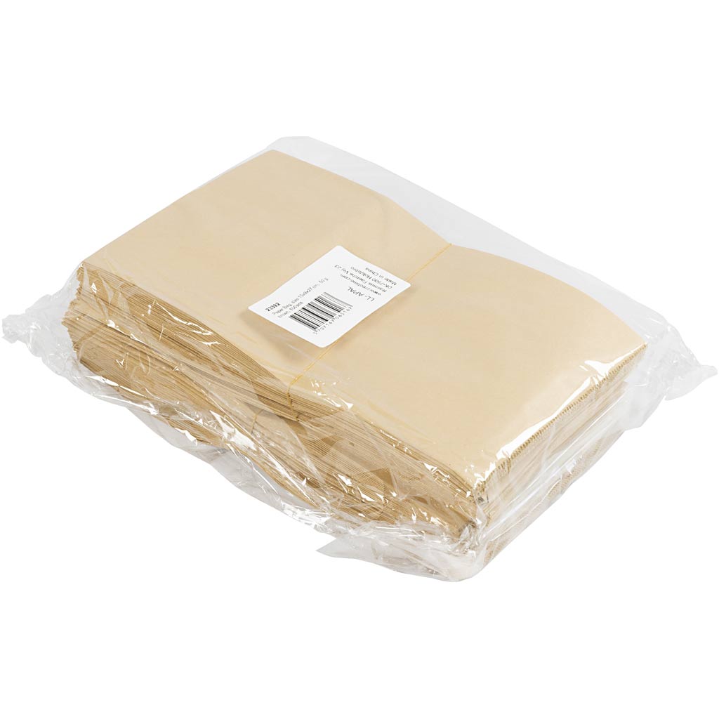 Paper Bag, H: 27 cm, size 9x15 cm, 50 g, brown, 100 pc/ 1 pack [HOB-23392]
