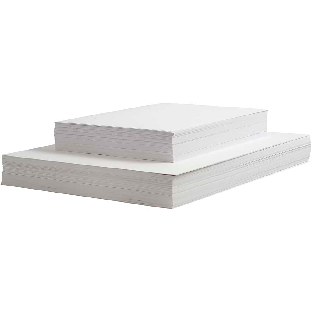 Drawing Paper, A4,A3, 130+160+190 g, white, 6x500 sheet, 3000 ass sheets
