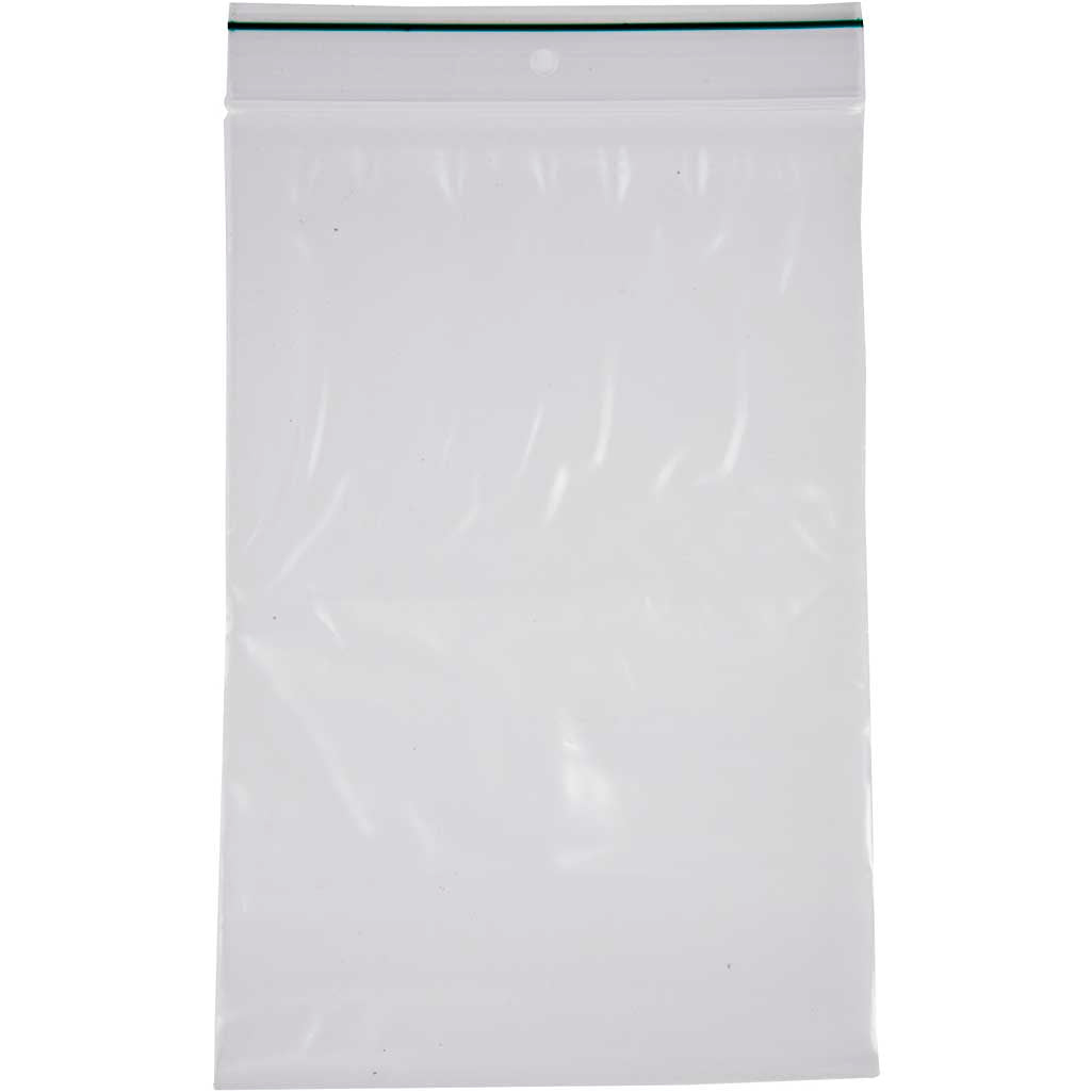 Zip-lock Bag, size 12x18 cm, thickness 0,05 mm, 100 pc