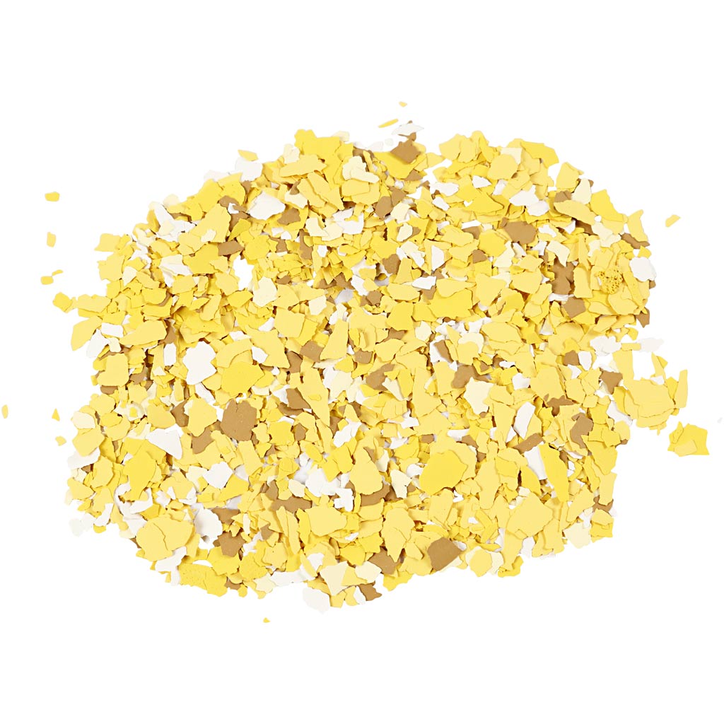 Terrazzo Flakes, yellow, 90 g/ 1 tub