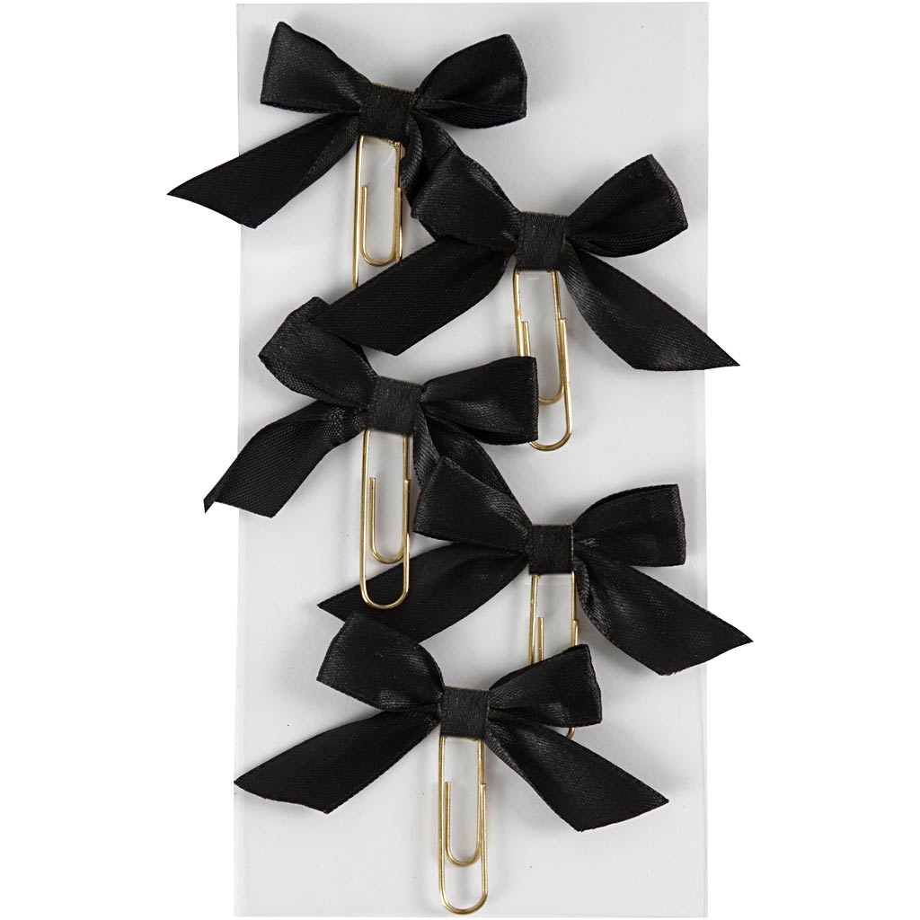 Metal Paperclips, size 40x70 mm, black, 5 pc