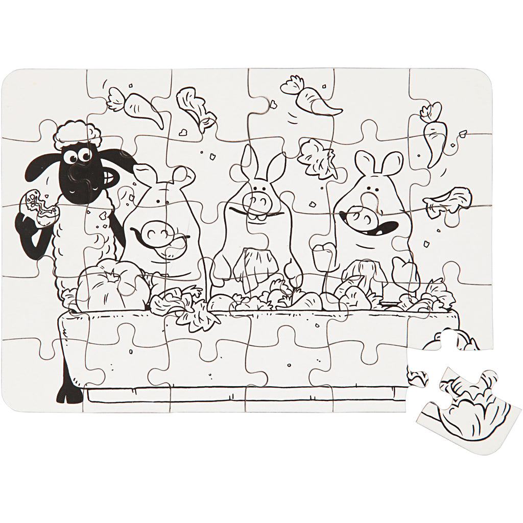 Jigsaw Puzzle, size 13x18,3 cm, 2 pc/ 1 pack [HOB-254654]