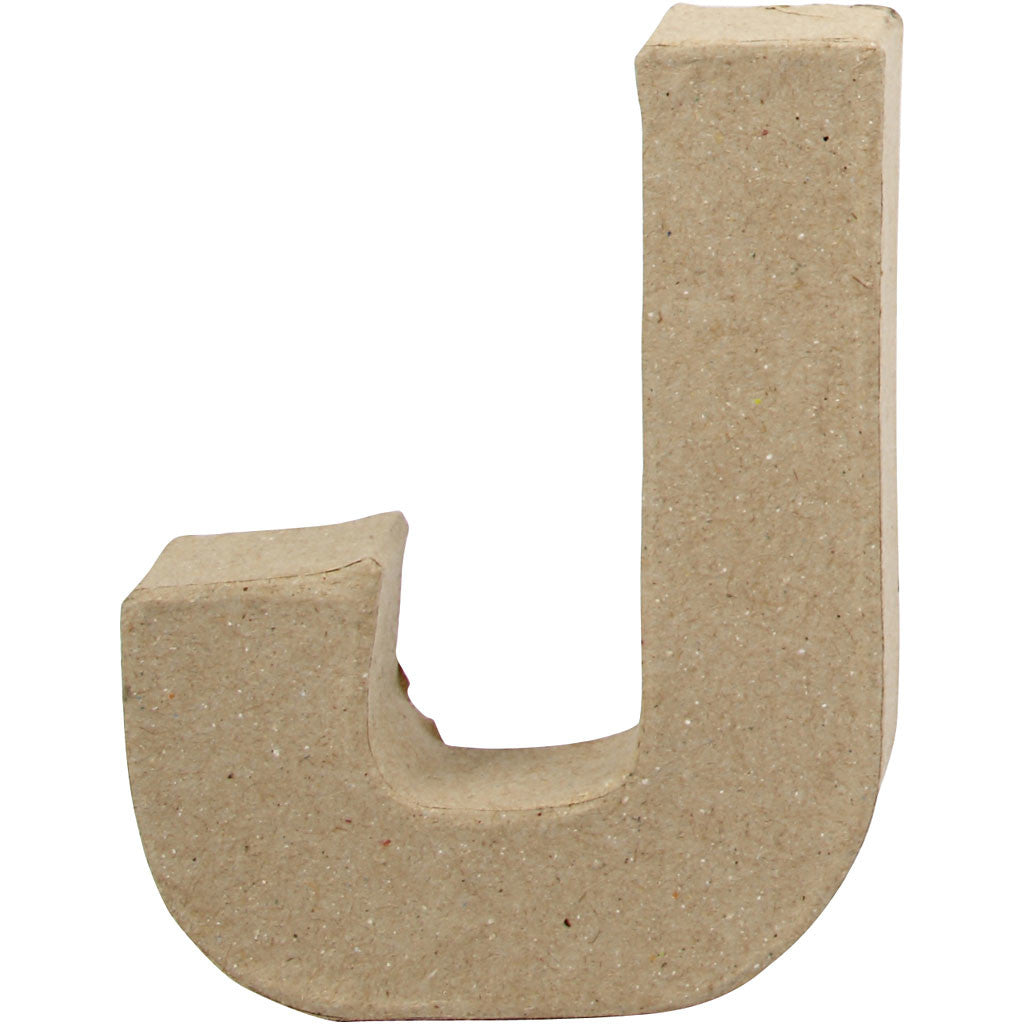 Letter, J, H: 10 cm, W: 8 cm, thickness 1,7 cm, 1 pc [HOB-26648]