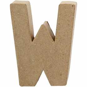 Letter, W, H: 10 cm, W: 8,3 cm, thickness 1,7 cm, 1 pc [HOB-26661]