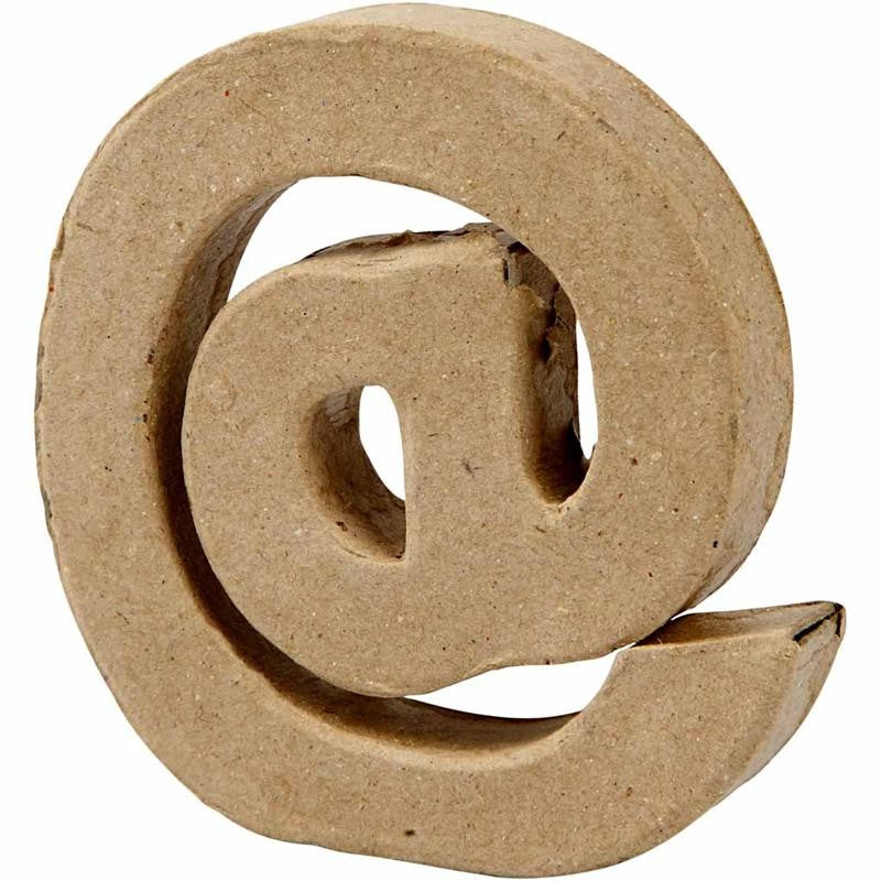 Symbol, @, H: 10 cm, W: 9 cm, thickness 1,7 cm, 1 pc [HOB-26665]