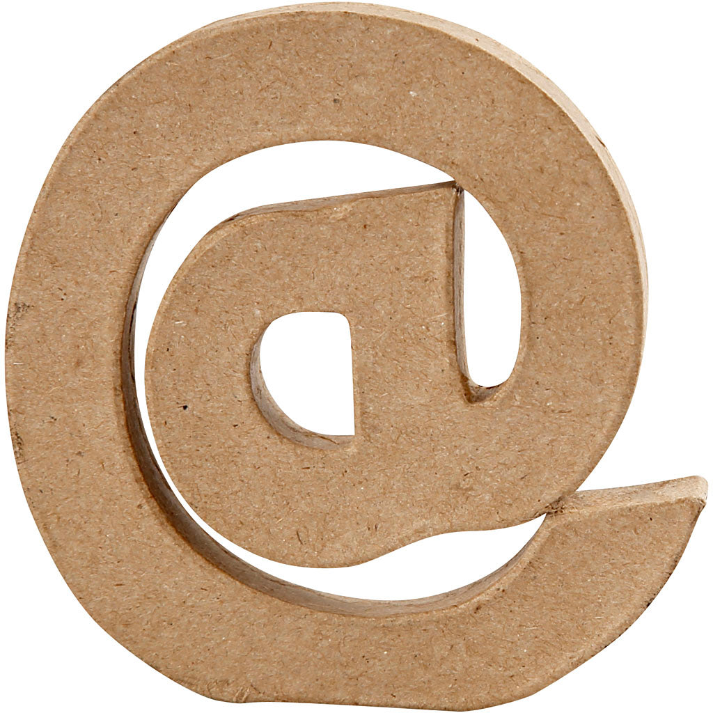 Symbol, @, H: 10 cm, W: 9 cm, thickness 1,7 cm, 1 pc [HOB-26665]
