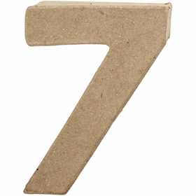 Number, 7, H: 10 cm, W: 7,4 cm, thickness 1,7 cm, 1 pc [HOB-26674]