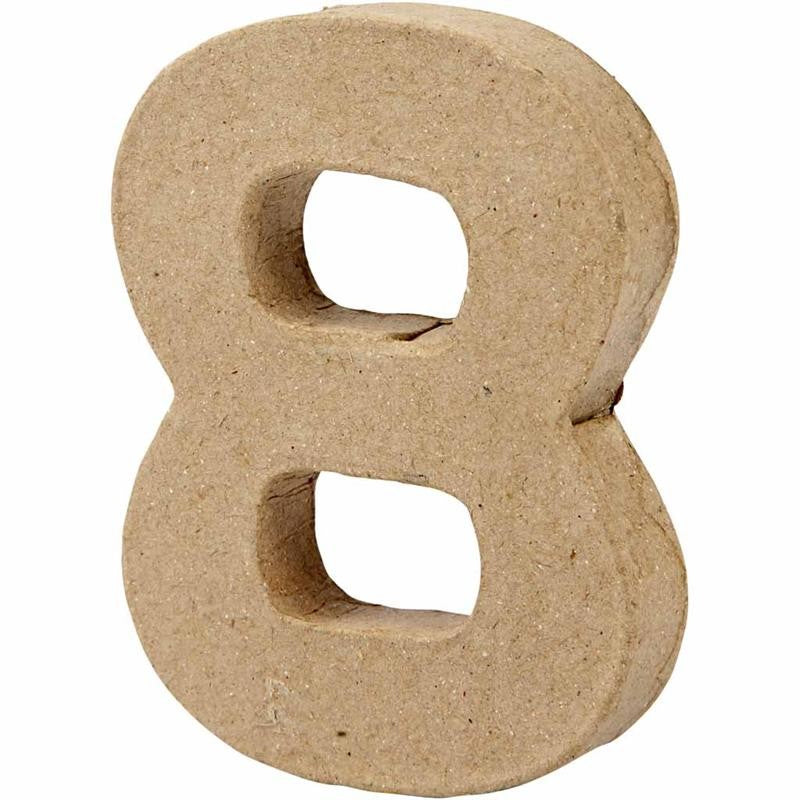 Number, 8, H: 10 cm, W: 7,6 cm, thickness 1,7 cm, 1 pc [HOB-26675]
