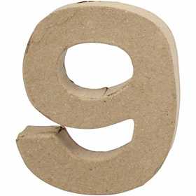 Number, 9, H: 10 cm, W: 8,5 cm, thickness 1,7 cm, 1 pc [HOB-26676]