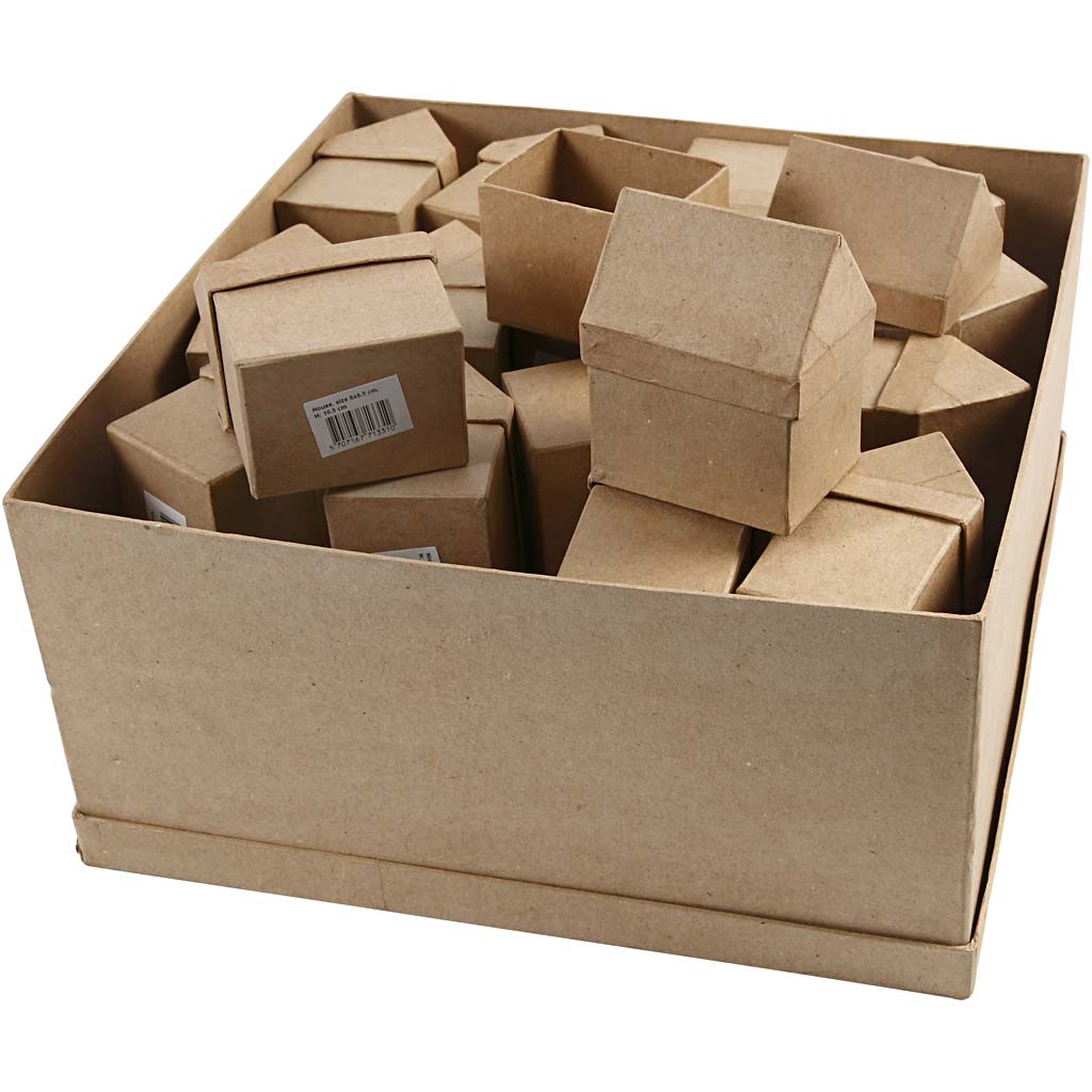 Houses, H: 10,5 cm, size 6x8,5 cm, 40 pc/ 1 pack [HOB-26799]