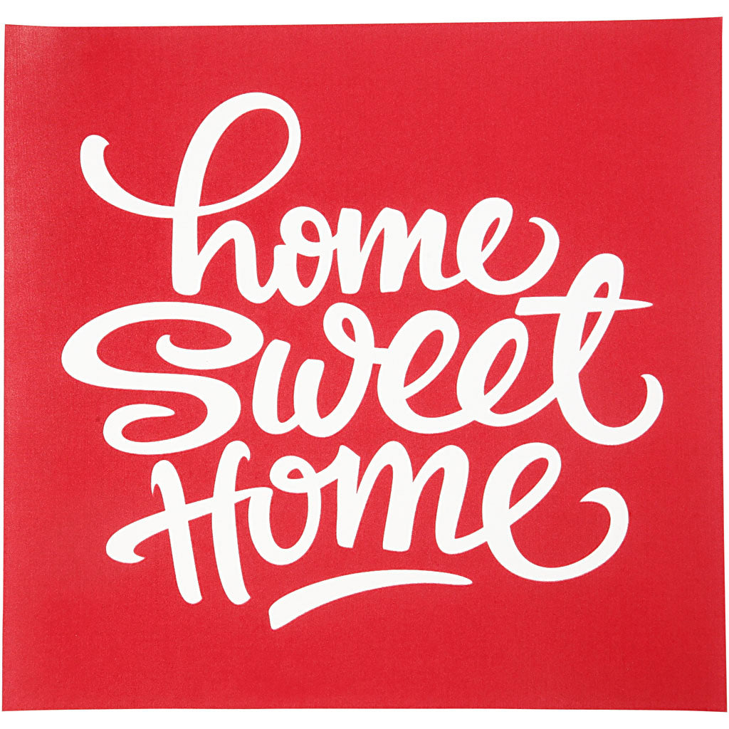 Screen Stencils, home sweet home, sheet 20x22 cm, 1 sheet