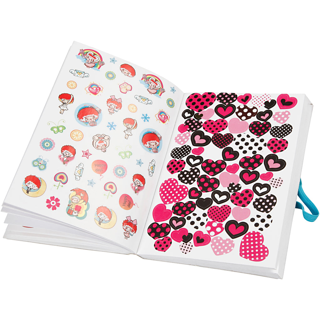Sticker Book, size 11.5x17 cm, thickness 1.5 cm, 1pc, 80 pages [HOB27070]