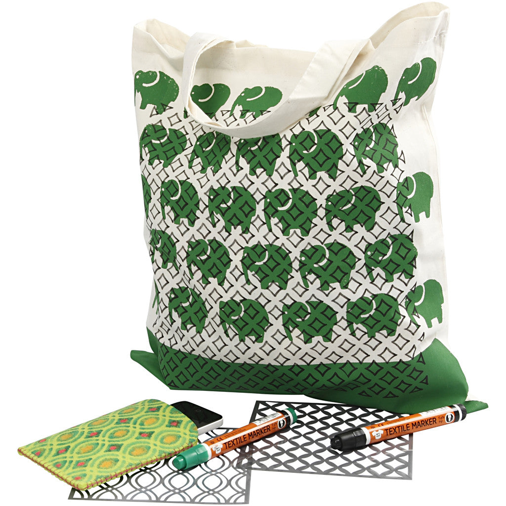 Stencil, size 15x15 cm, thickness 0,31 mm, 10 sheet/ 1 pack [HOB-27090]