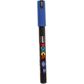 Posca Marker, no. PC-1MR, line 0,7 mm, extra-fine, blue, 1 pc [HOB-272041]