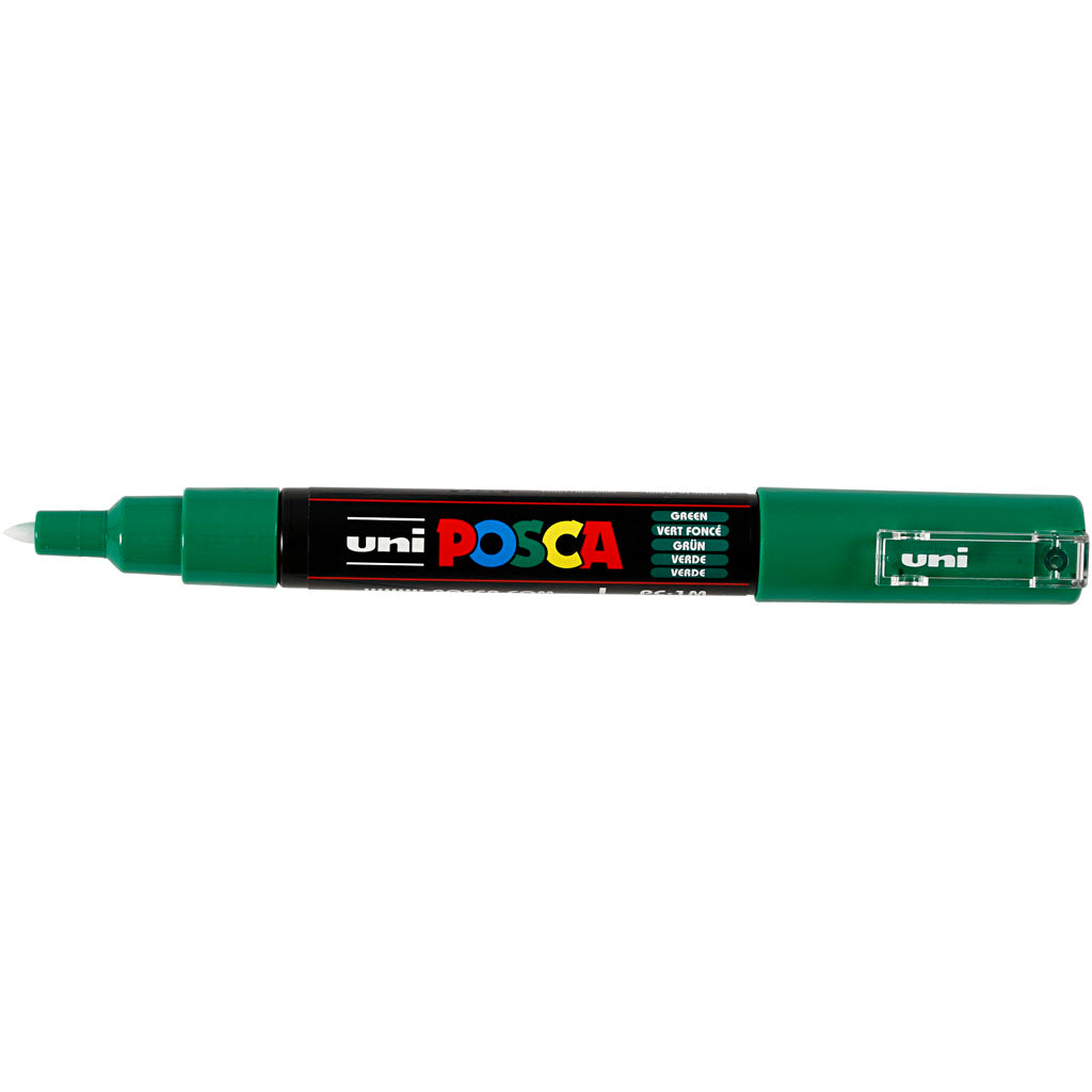 Posca Marker, no. PC-1M, line 0,7 mm, extra-fine, green, 1 pc [HOB-273036]