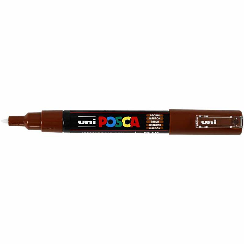 Posca Marker, no. PC-1M, line 0,7 mm, extra-fine, brown, 1 pc [HOB-273045]