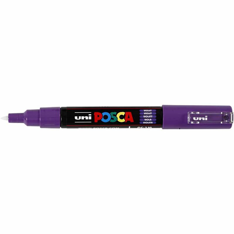 Posca Marker, no. PC-1M, line 0,7 mm, extra-fine, violet, 1 pc [HOB-273055]