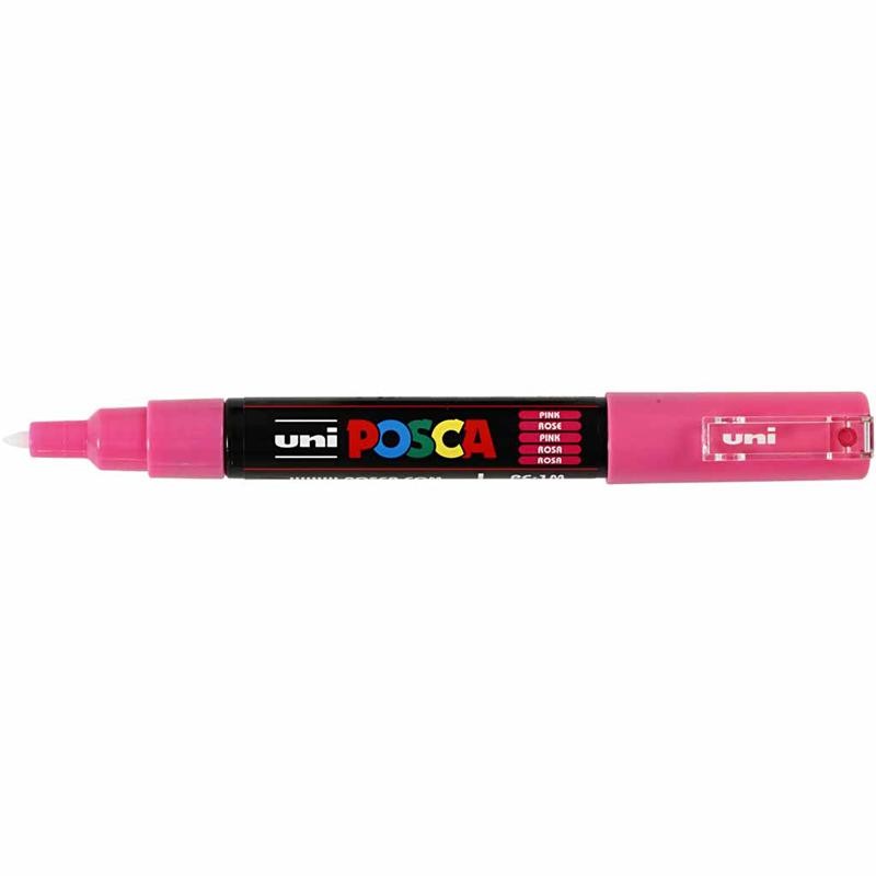 Posca Marker, no. PC-1M, line 0,7 mm, extra-fine, pink, 1 pc [HOB-273056]