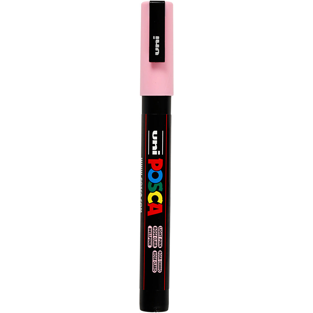 Posca Marker, no. PC-3M, line 0,9-1,3 mm, fine, light pink