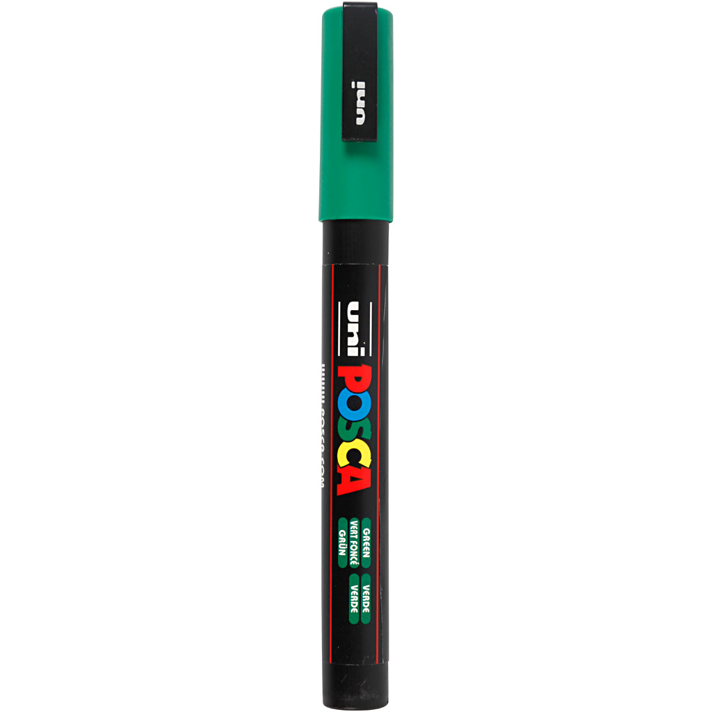 Posca Marker, no. PC-3M, line 0,9-1,3 mm, fine, green