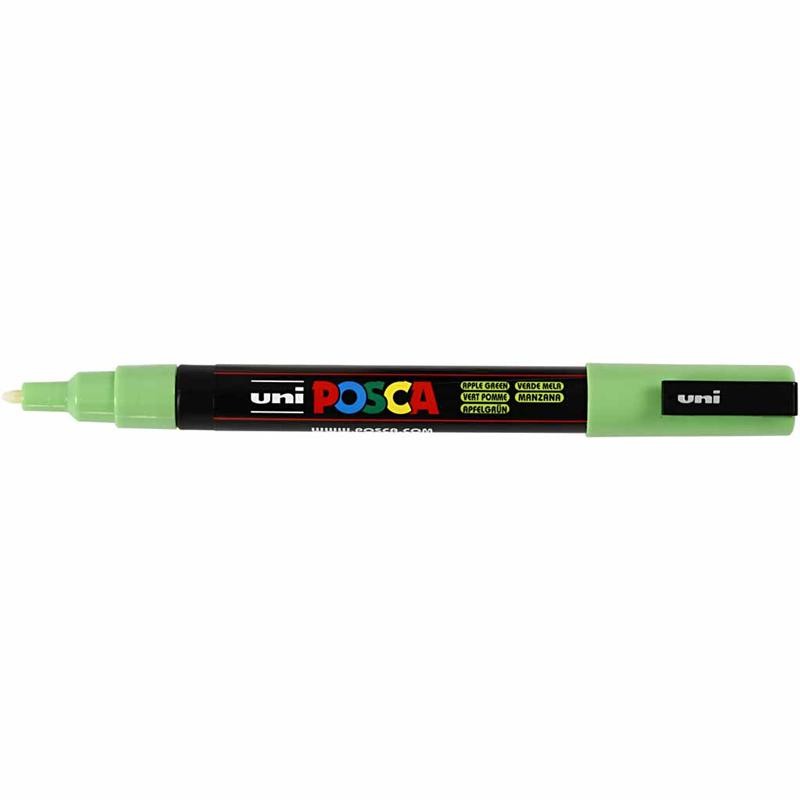 Posca Marker, no. PC-3M, line 0,9-1,3 mm, fine, apple green, 1 pc [HOB-274043]