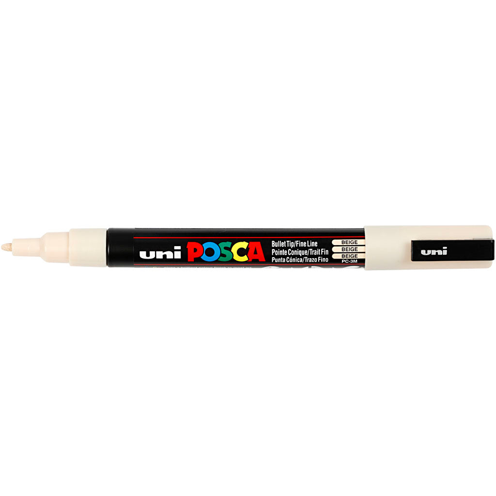 Posca Marker, no. PC-3M, line 0,9-1,3 mm, fine, beige, 1 pc [HOB-274088]