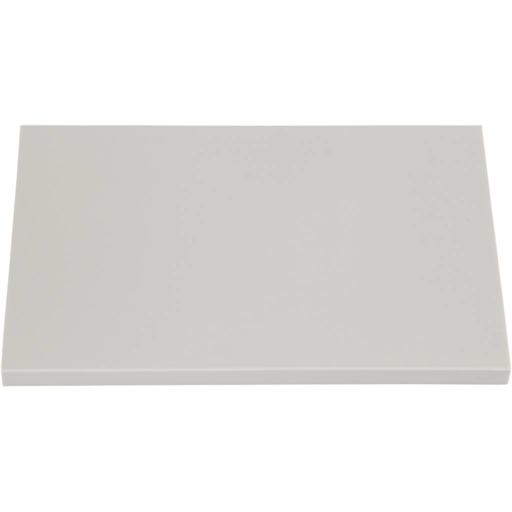 Stamp Block, size 10x15,5 cm, thickness 0,8 cm, light grey, 10 pc/ 1 pack [HOB-27571]