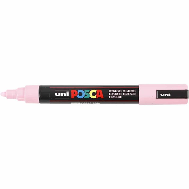 Posca Marker, no. PC-5M, line 2,5 mm, medium, light pink, 1 pc [HOB-276029]