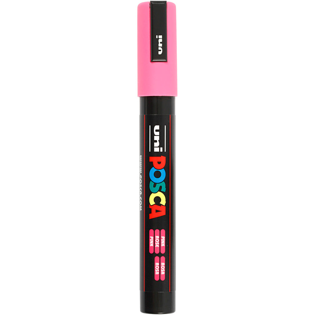 Posca Marker, no. PC-5M, line 2,5 mm, medium, pink