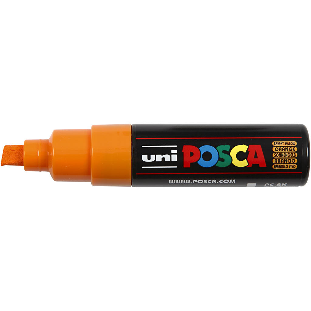 Posca Marker, no. PC-8K, line 8 mm, broad, bright yellow, 1 pc [HOB-278024]