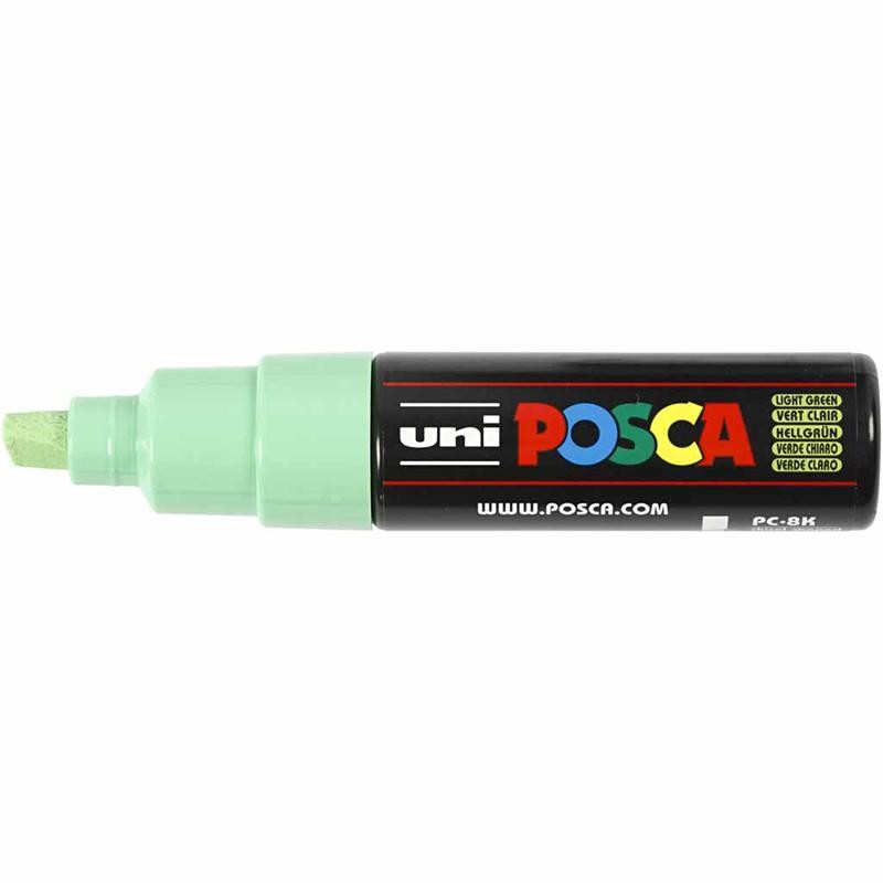Posca Marker, no. PC-8K, line 8 mm, broad, light green, 1 pc [HOB-278033]