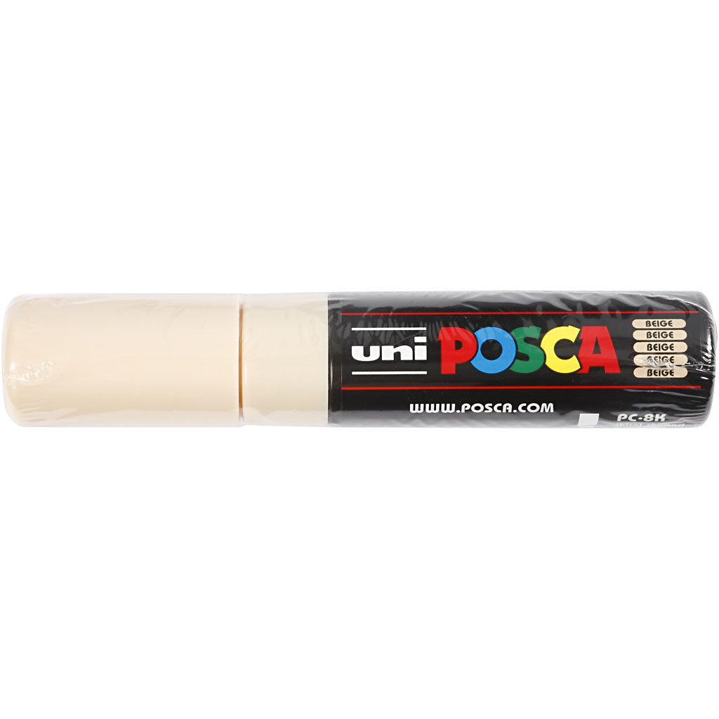 Posca Marker, no. PC-8K, line 8 mm, broad, beige, 1 pc [HOB-278088]