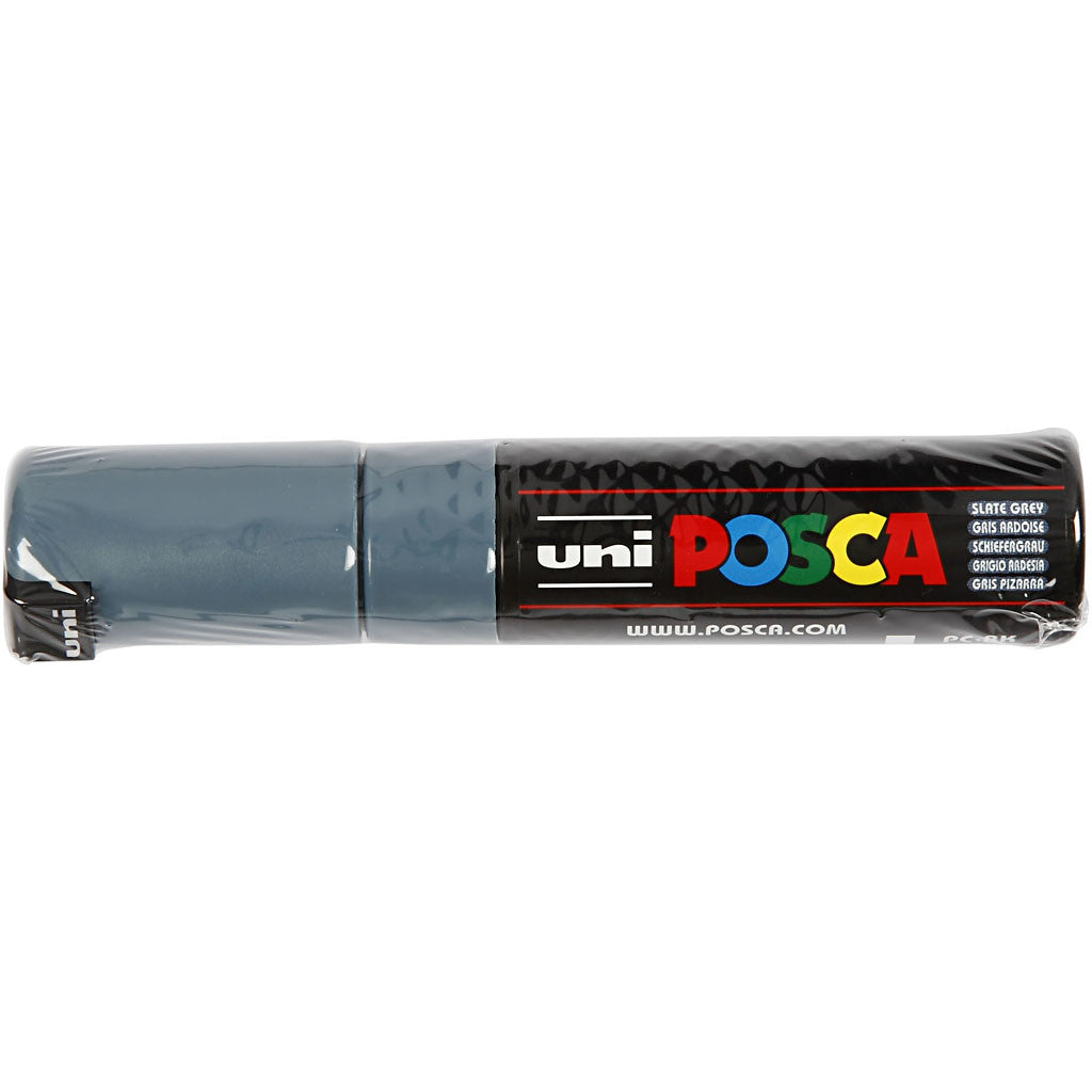 Posca Marker, no. PC-8K, line 8 mm, broad, slate grey, 1 pc [HOB-278096]