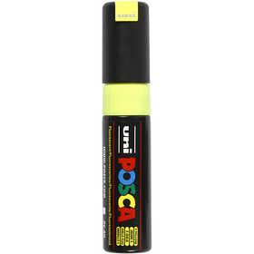 Posca Marker, no. PC-8K, line 8 mm, broad, fluo yellow, 1 pc [HOB-278724]