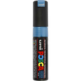 Posca Marker, no. PC-8K, line 8 mm, broad, metallic blue, 1 pc [HOB-278880]